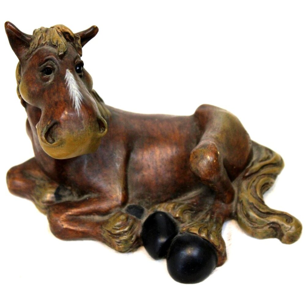 Montana Silversmiths Pature Pals Elmer Horse Figurine #102 Laying Down Whimsical